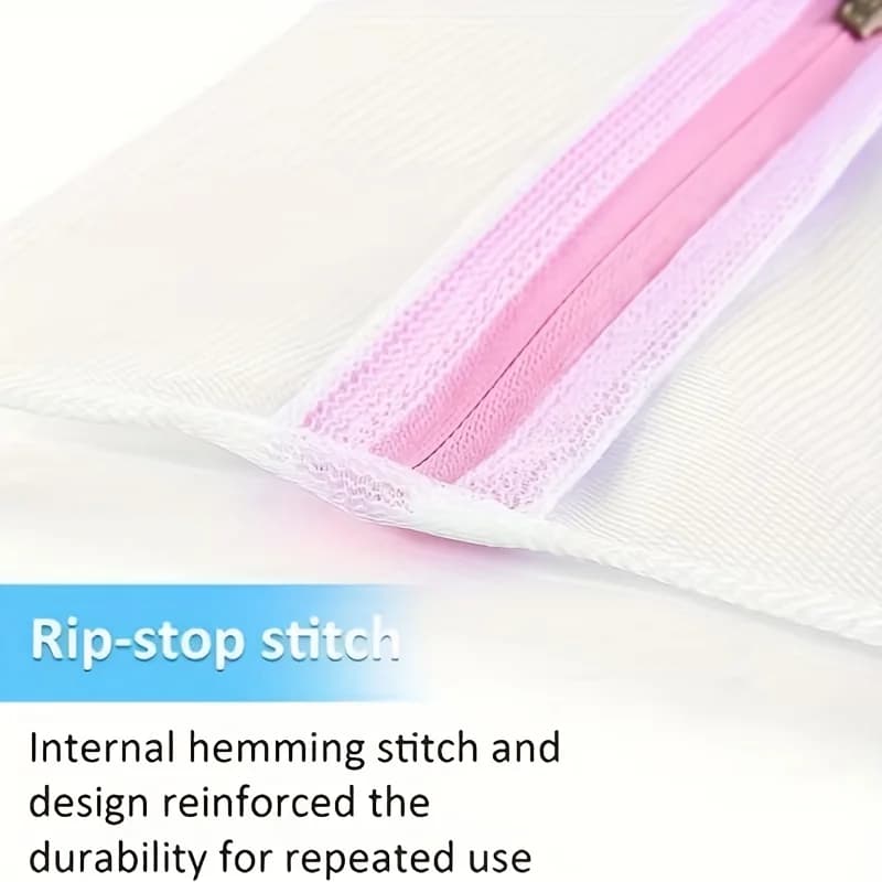 Sacchi per Bucato Resistenti: Set di 3 Sacchi in Rete di Poliestere per Lavanderia | Chiusura con cerniera sicura, lavabile in lavatrice, diverse misure - Protezione per indumenti, tessuti delicati, design compatto, struttura robusta