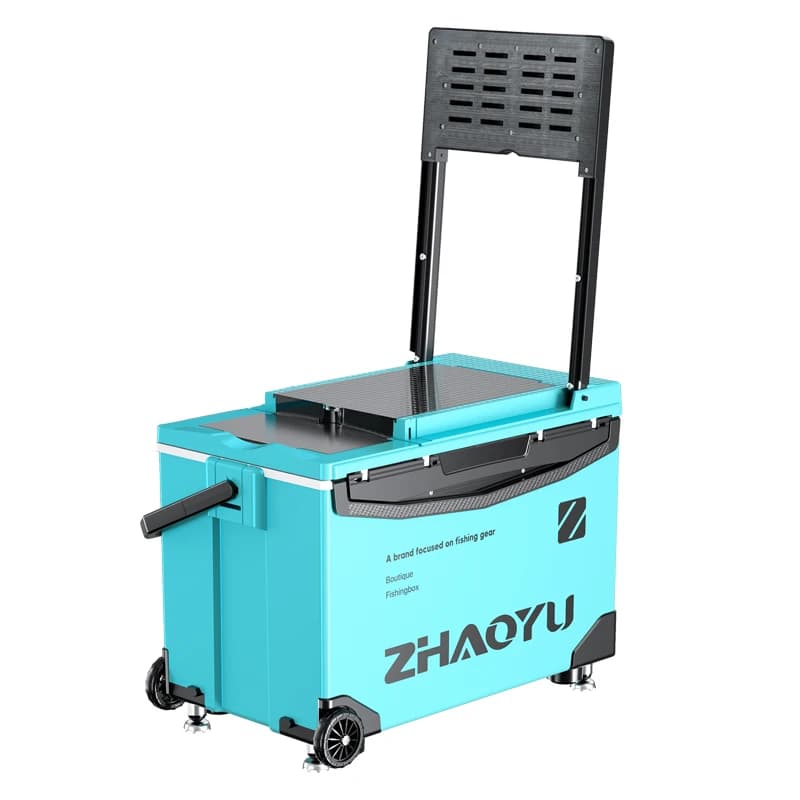 Fishing equipment box Multifunctional fishing box 29 liters Accessories for storing bucket Fishing gear box with lifting legs and wheel