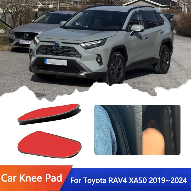 Per Toyota RAV4 XA50 MK5 2019 ~ 2024 Auto PU Pelle Centro di Controllo Gamba Ginocchio Resto Cuscini Gomito Pad Coscia Supporto Cuscino Morbido Auto