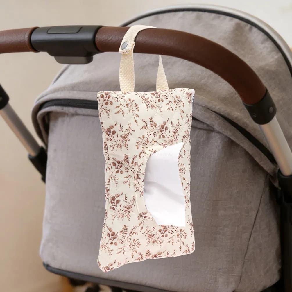 Porta salviette per passeggino, porta fazzoletti da auto per neonati, borsa appendibile per passeggino, porta carta, borsa porta salviette rimovibile