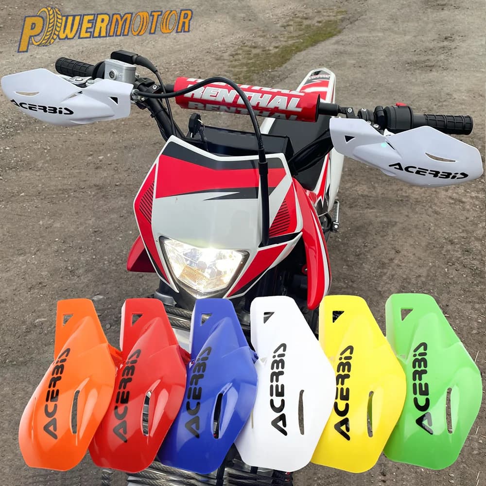 Paramani per moto da motocross Protezione per le mani Sicurezza incrociata per accessori universali da pavimento da 50cc a 200cc Enduro Moto Cross