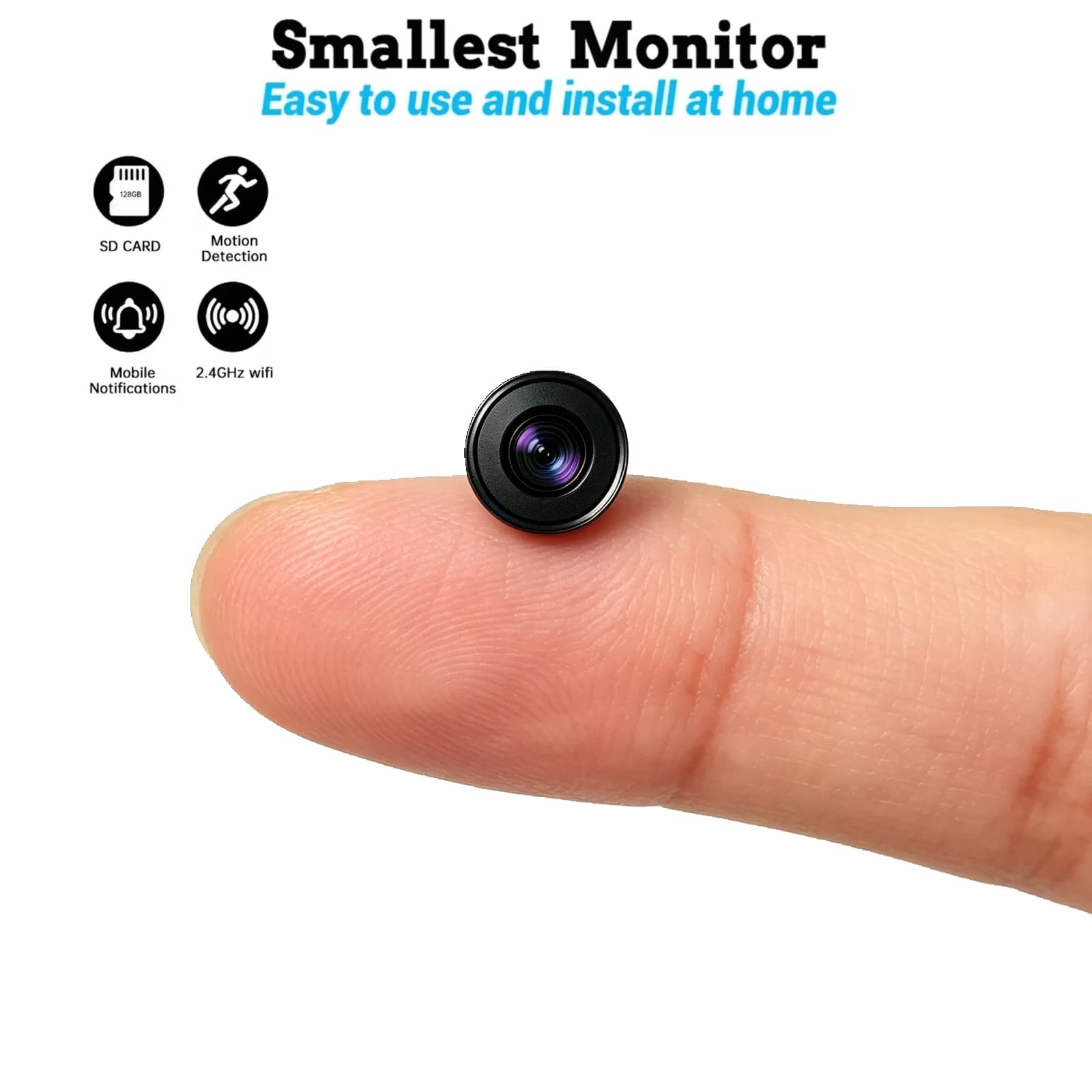 HZ7 Wide Angle Indoor Security Camera Infrared Night Vision Motion Detection Smart Alarm Home Cam