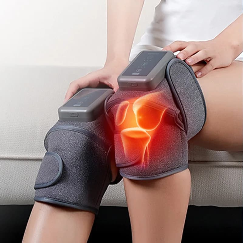 Massaggiatore per Ginocchia con Cuscinetto Termico, Vibrazione per Spalle, Gambe e Braccia, Supporto per Articolazioni e Muscoli