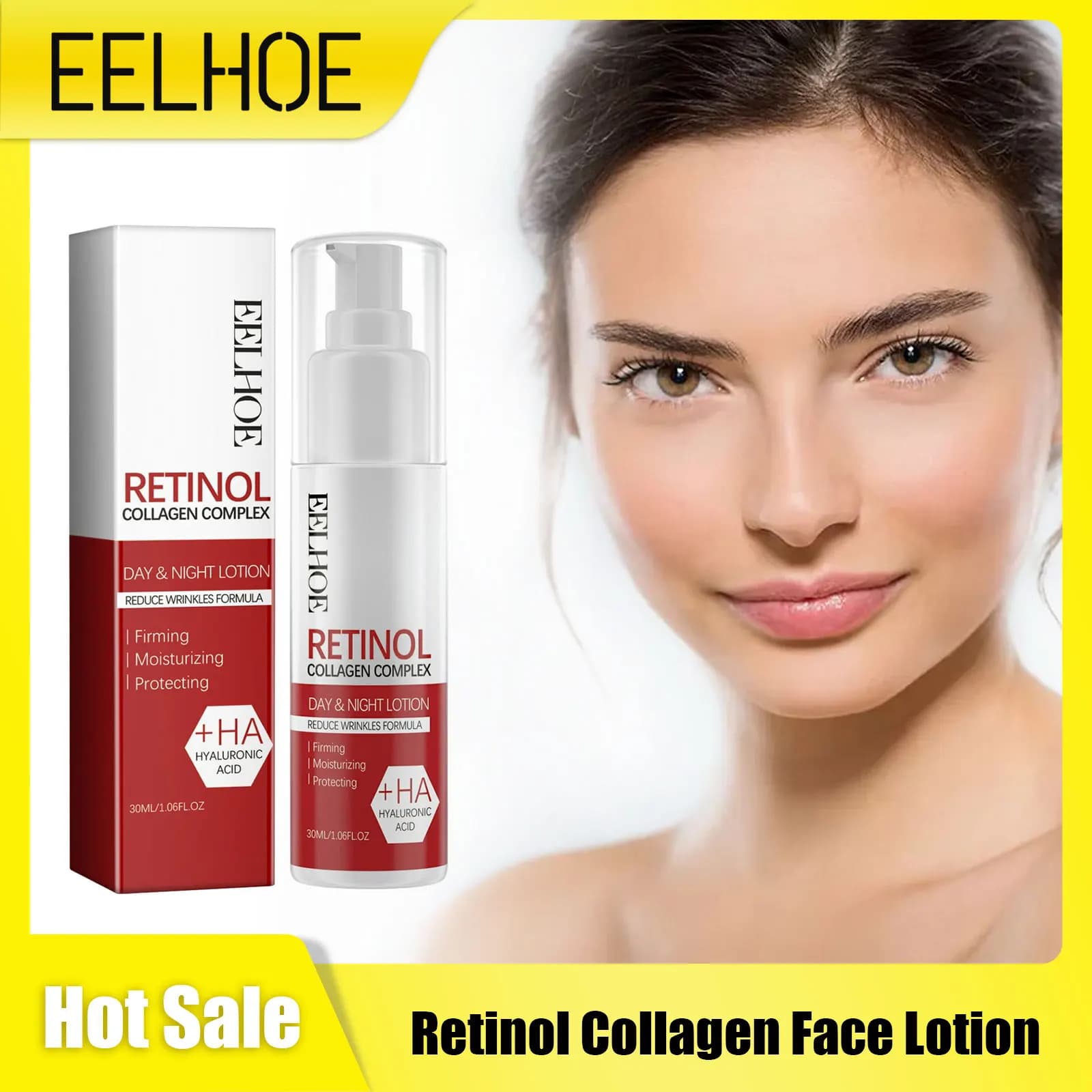 Collagen face lotion to retinol for compact skin moisturizing elastic skin remove freckles pigmentation skin repair cream