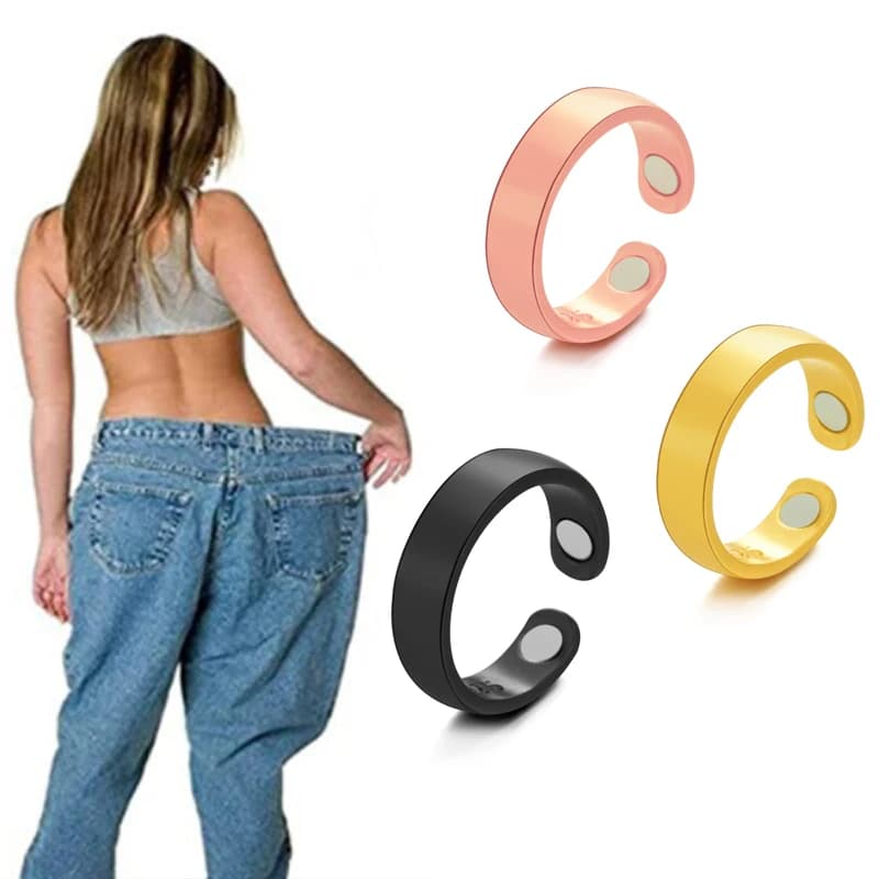 Men's Fashion Magnetic Therapy Ring Slimming Magnetic finger ring Healthy punk weight loss gifts of health jewelry