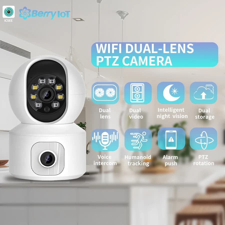 2K4MP protezione di sicurezza telecamera di sorveglianza WIFI wireless per interni per neonati e animali domestici monitor PTZ mini telecamera ICSEE
