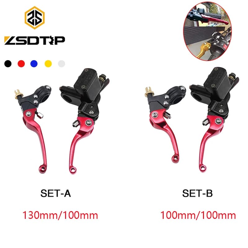 ZSDTRP 1 paio 100/130mm moto CNC pompa idraulica pompa freno frizione leve per CRF KLX YZF RMZ Dirt Bike