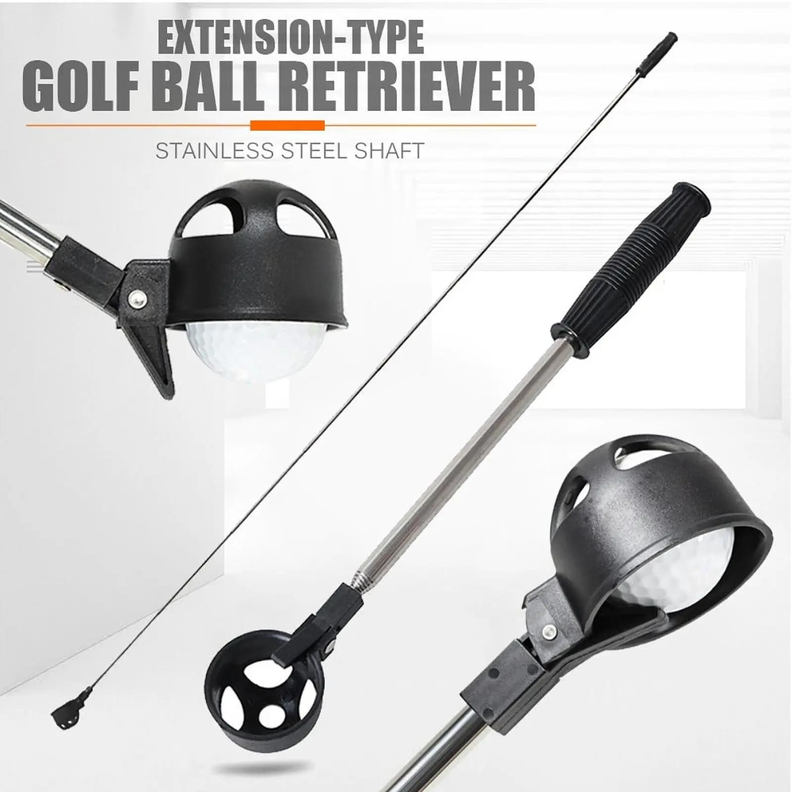 Raccoglitore di palline da golf Palline da golf estensibili Raccoglitore di palline da golf Strumento per albero portatile Impugnatura comoda Accessorio da golf per laghetto sportivo all'aperto
