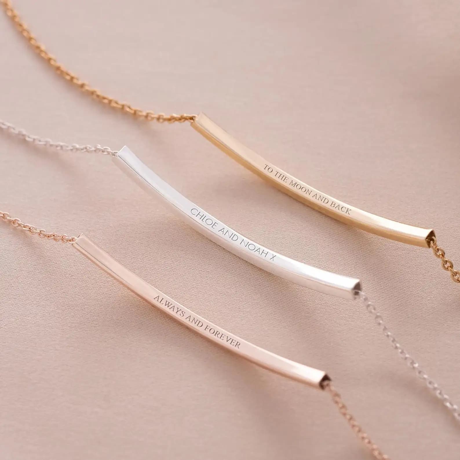 Messaggio nascosto curvo Skinny Bar braccialetto personalizzato con nome personalizzato gioielli da donna in acciaio inossidabile placcato oro 18 carati il suo regalo