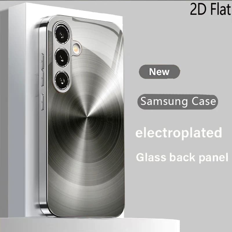 Silvery Metallic Luster for Samsung Galaxy S26 S25 S24 S23 S22 S21 S20 Ultra PLUS FE A Series A55 A54 A34 A33 A15 14 13 A24 25 N