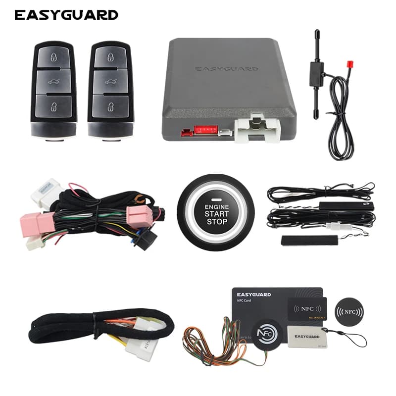 EASYGUARD Plug & Play CAN BUS suitable for VW Beetle EOS/GTI JETTA button remote start smart key starter