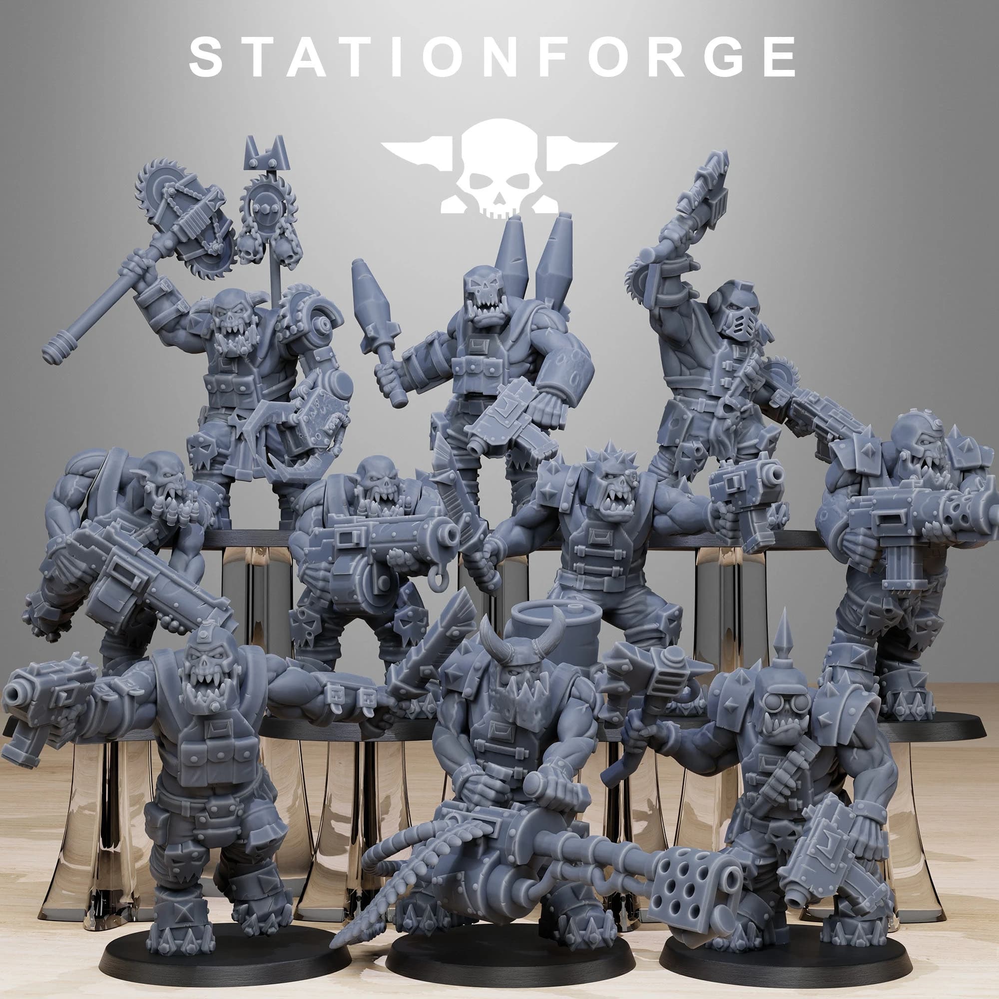 Orkaz Spec Team-Tough resin High detail Miniature-Tabletop Wargame Accessories-Unpainted gray model