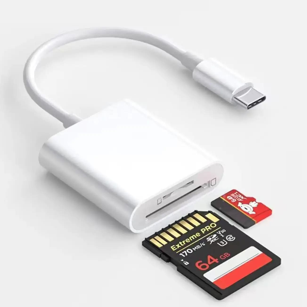 Lettore di schede SD TF 2 in 1 per Apple iPhone 15 14 12 13 11 Pro Max Xs XR Adattatore USB C OTG per iPad Samsung Xiaomi Huawei MacBook