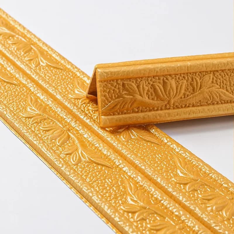 Wall sticker foldable foam 8cmX230cm self-adhesive waterproof anti-getative skirt belt line sticker home decoration