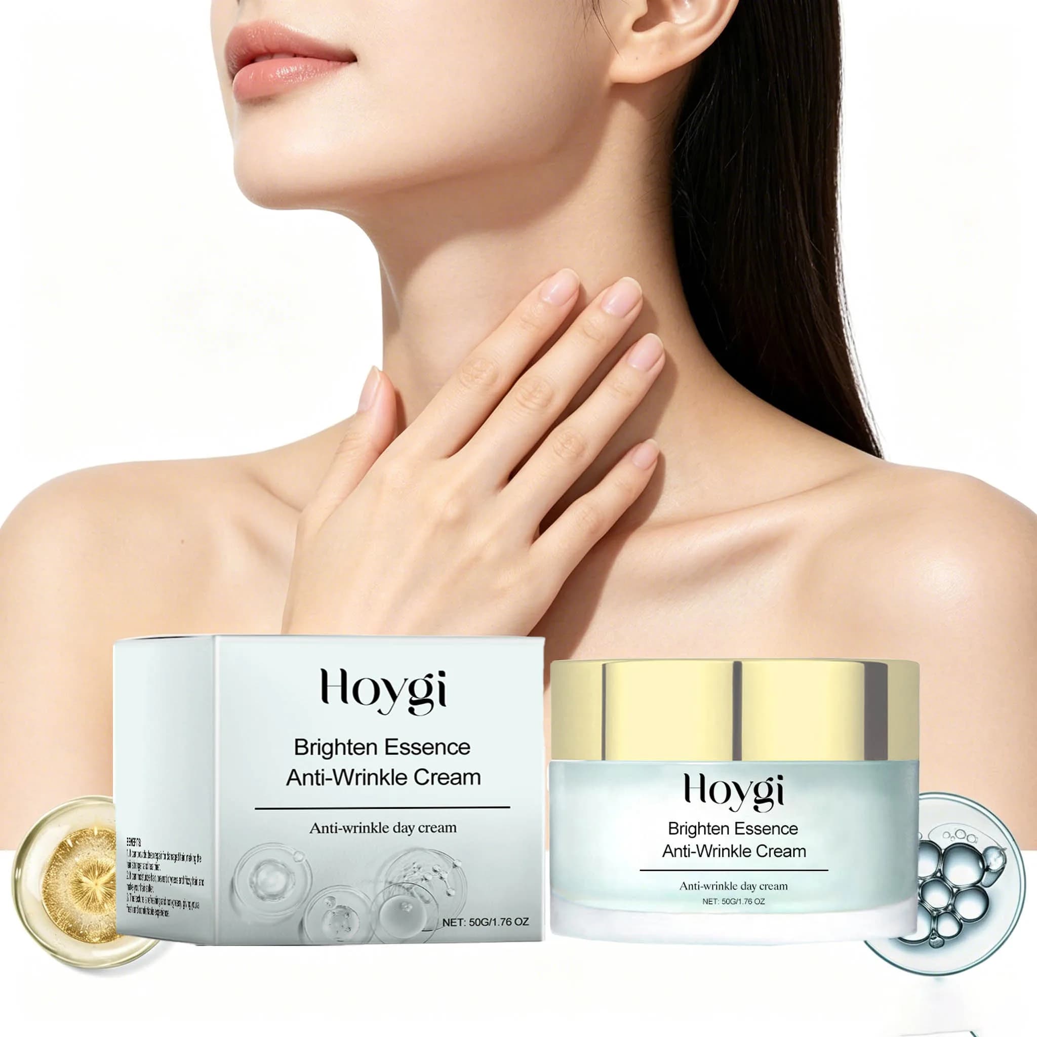 Cream Face 50g Hydrating Deep & Nutrient, Improves Softness, Lighting, Repairer, Not Unta, Rassodante, Effetto Lifting, Collo