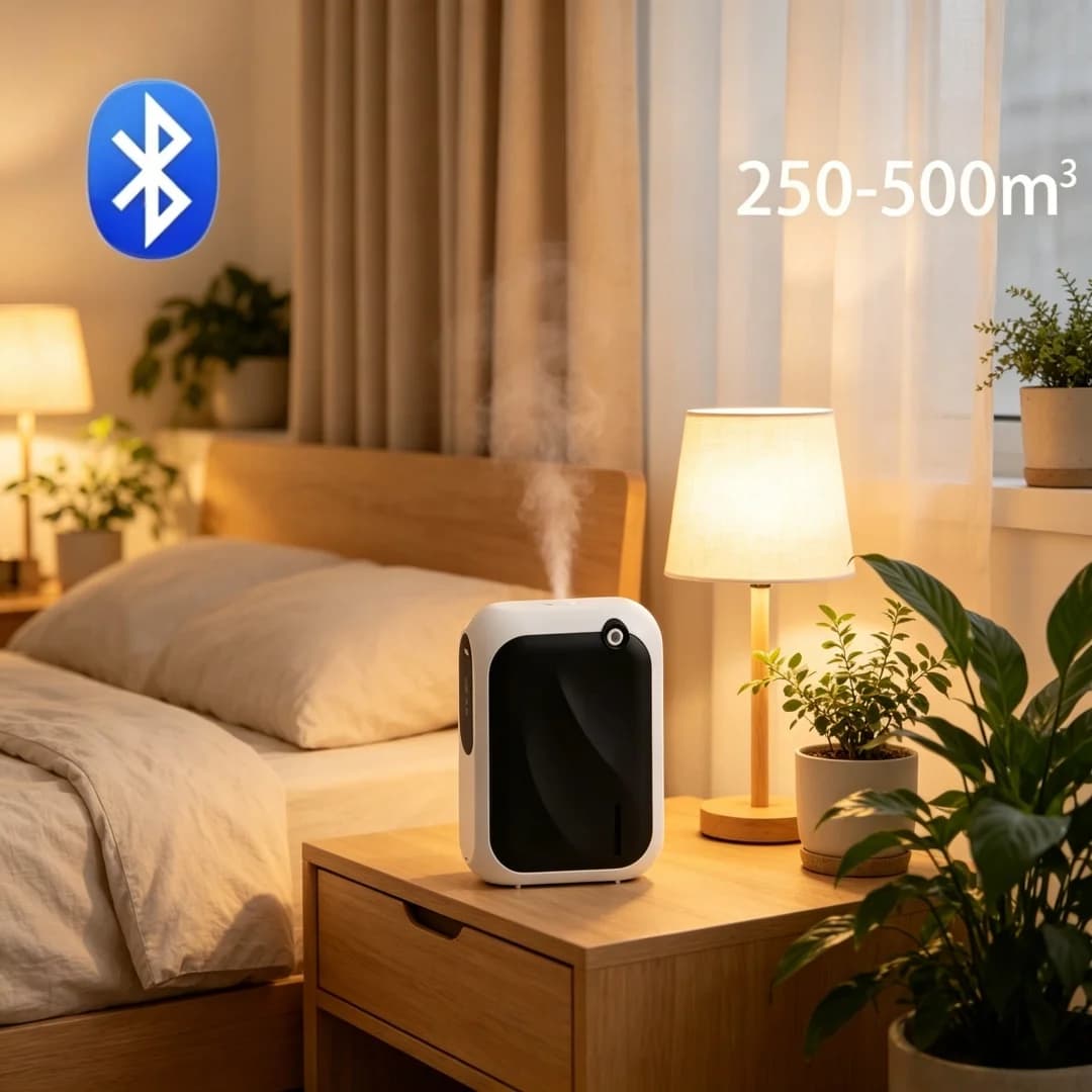 JQNING Diffusore di Aromi Intelligente Bluetooth, Deodorante per Ambienti, Diffusore Elettrico di Fragranze per Casa e Hotel