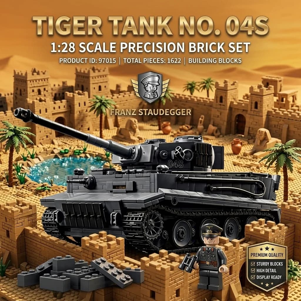 Blocchi da costruzione fai-da-te Militari Tiger I 1622 pezzi MOC Seconda Guerra Mondiale Panzer pesante tedesco Modellino in mattoncini Giocattolo da costruzione per ragazzi e adulti Regalo di Natale