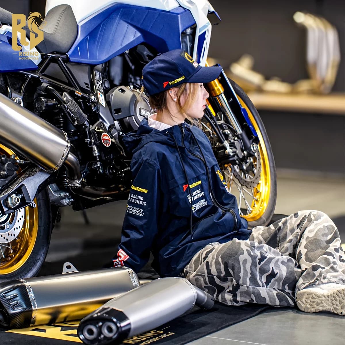 RS berretto sportivo da motociclista berretto da baseball da uomo e da donna cappello da sole cappello da sole all'aperto