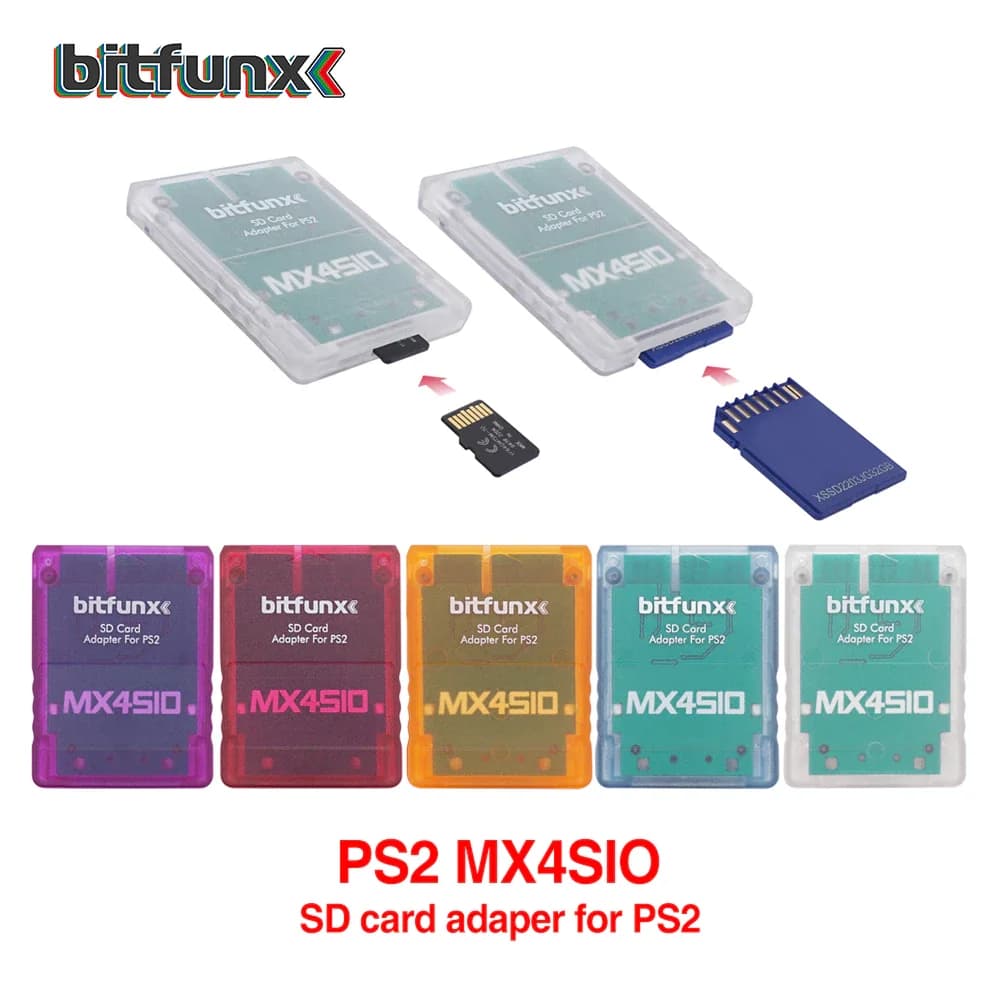 Bitfunx MX4SIO SIO2SD Gameplayer with SD/TF card adapter for PS2 Playstation2 game console