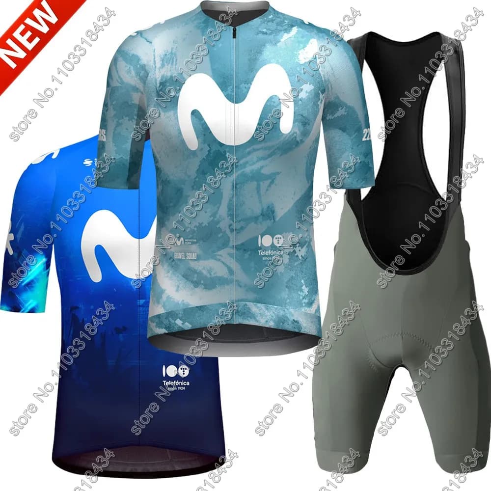 Maglia da ciclismo M 2024 Maglia da ciclismo della squadra professionale Set Abbigliamento a maniche corte Camicia da bici Tuta Pantaloncini con bretelle da bicicletta MTB Maillot Ropa