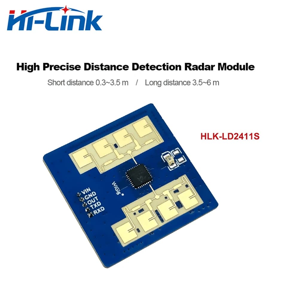 Modulo Radar ad Alta Precisione HLK-LD2411S HLK-LD2411 24G, Sensore di Distanza e Movimento Seriale TTL