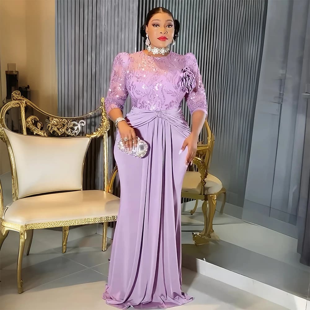 Abiti Turchi di Lusso per Donna, Eleganti Vestiti Africani 2024 2026, Abiti con Paillettes, Abiti da Cerimonia e Matrimonio con Consegna Gratuita