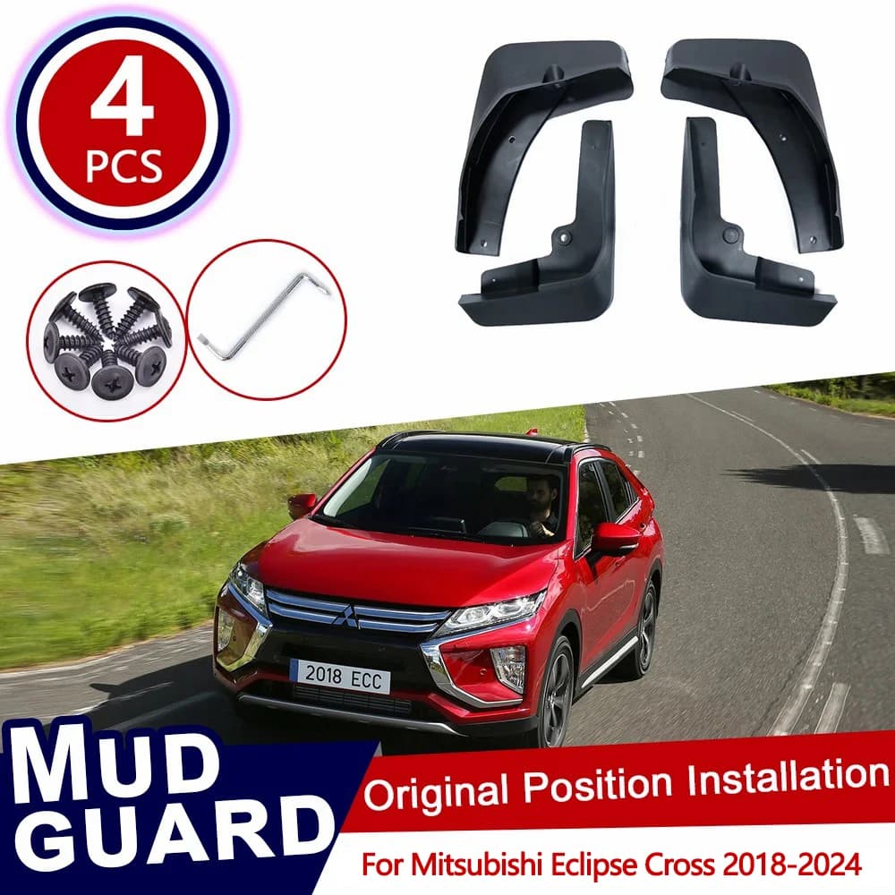 Per Mitsubishi Eclipse Cross 2018 ~ 2024 2019 paraspruzzi per auto parafango anteriore posteriore paraspruzzi parafango paraspruzzi accessori per lembo