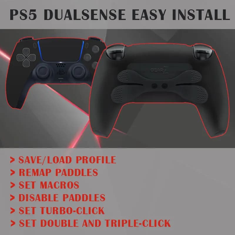 Kit Controller PS5 BDM030 PS5 BDM040 per pulsanti posteriori programmabili da PS5 a GearZ