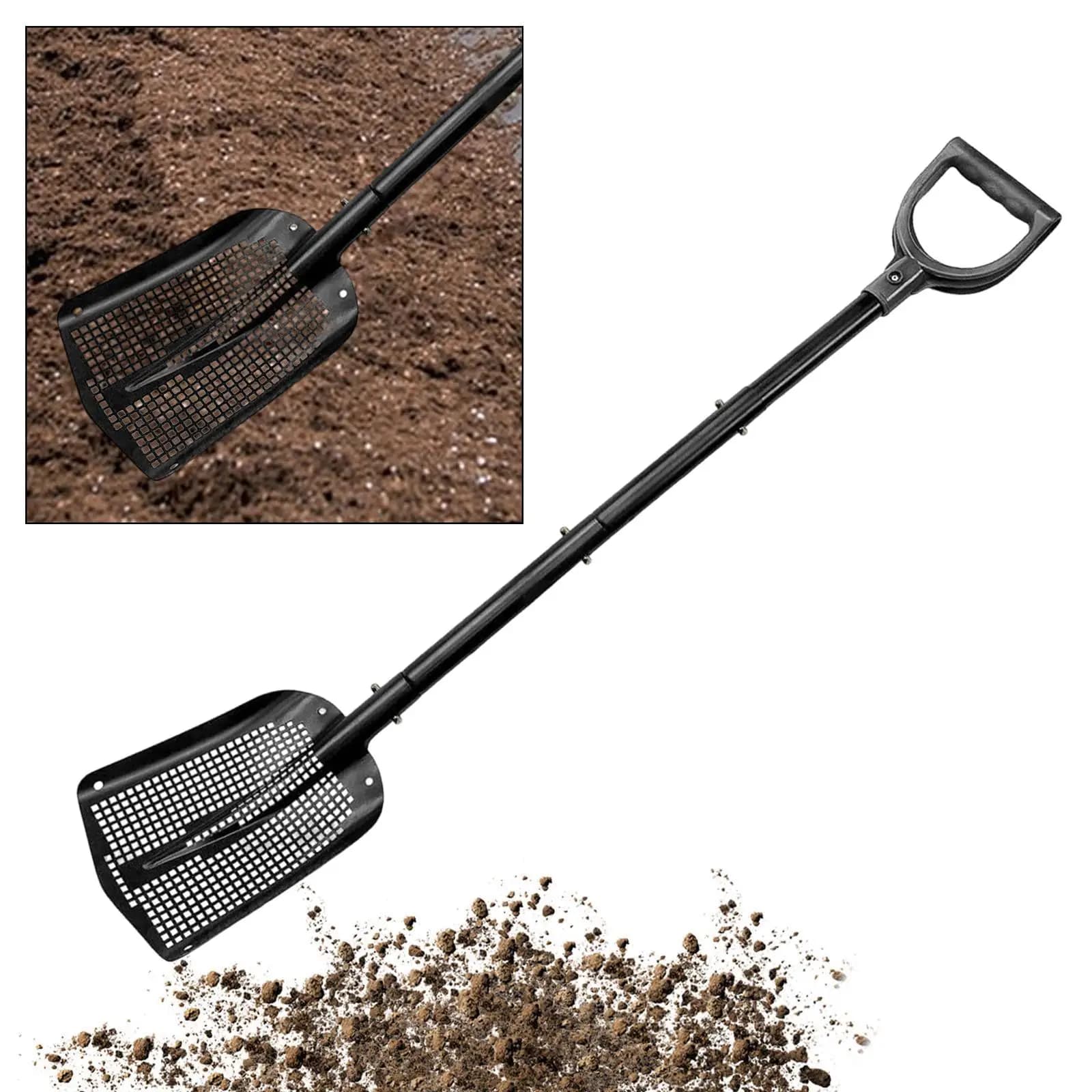 Setaccio per sabbia Pala per setacciatura Attrezzo da giardinaggio leggero Pala per sabbia Pala per sabbia per giardinaggio Lettiera per gatti Pulizia Pollaio