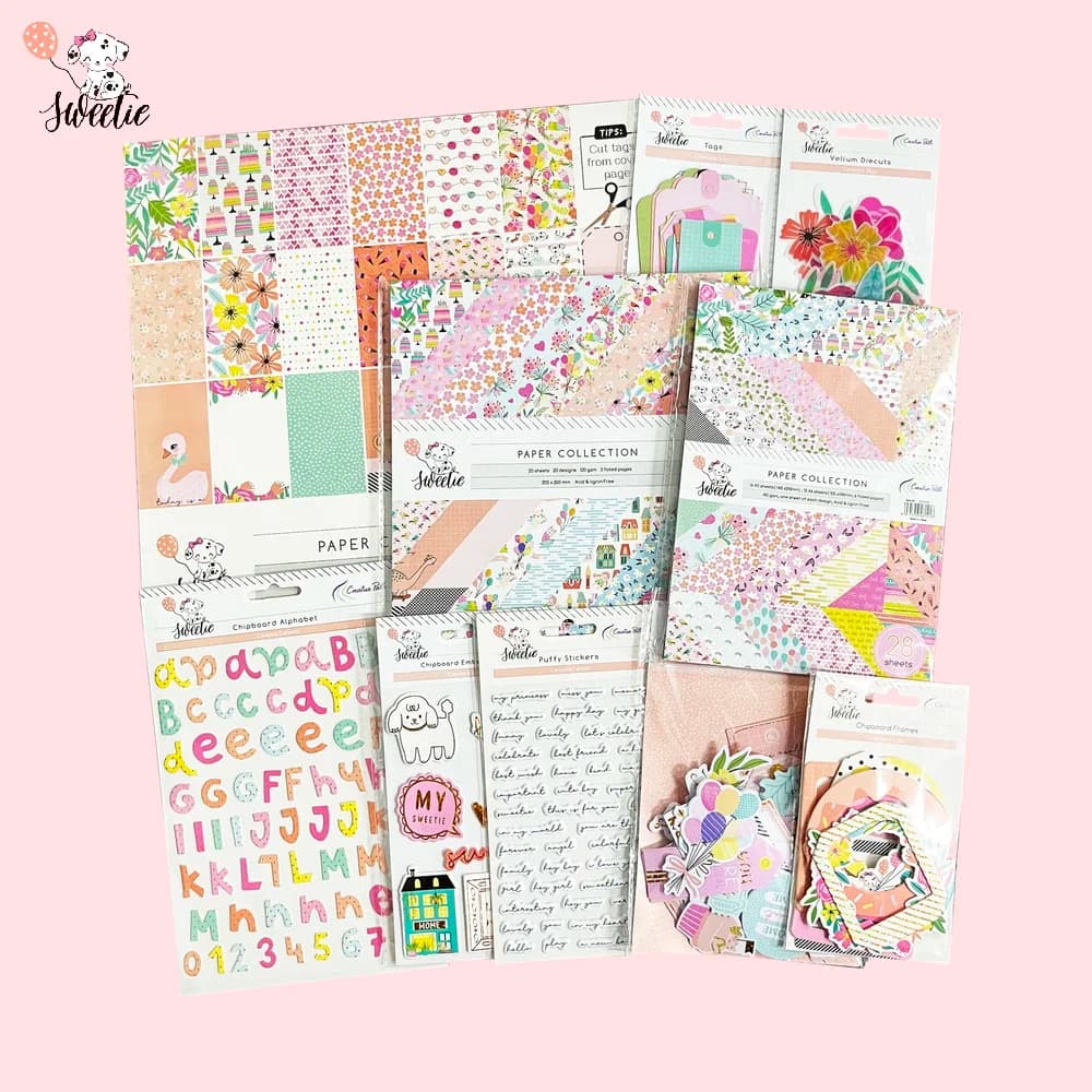 Creative Path Value Pack Scrapbooking Supplies Kit Crafts Materials Set Journaling Accessories Cardmaking Decoration Lucky Box