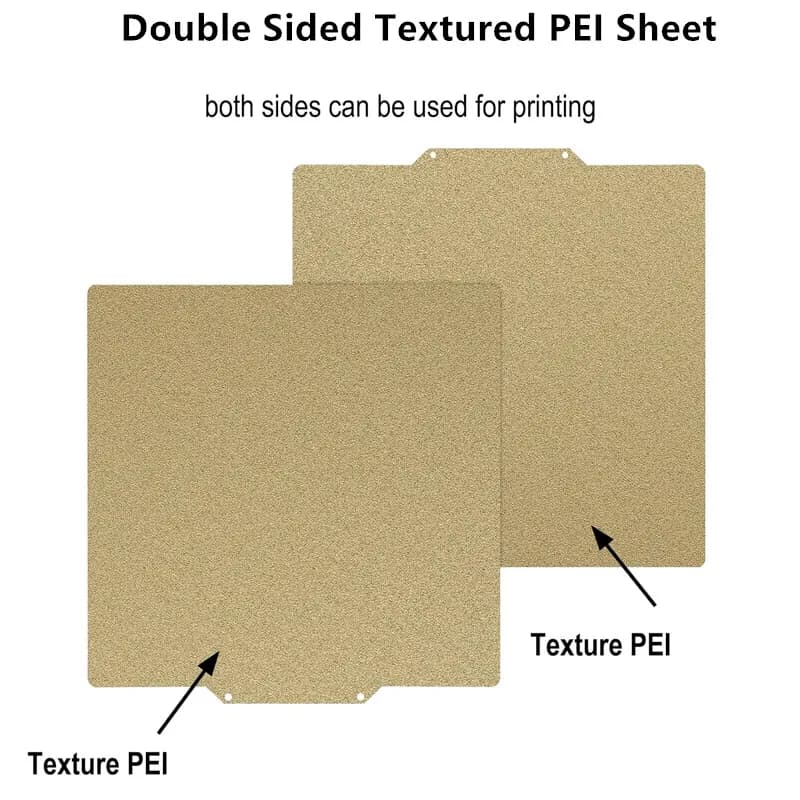 ENERGETIC PEI Sheet 220x240mm Magnetic steel construction plate for PEI springs structured on both sides for 3D printer bed Anycubic Mega S