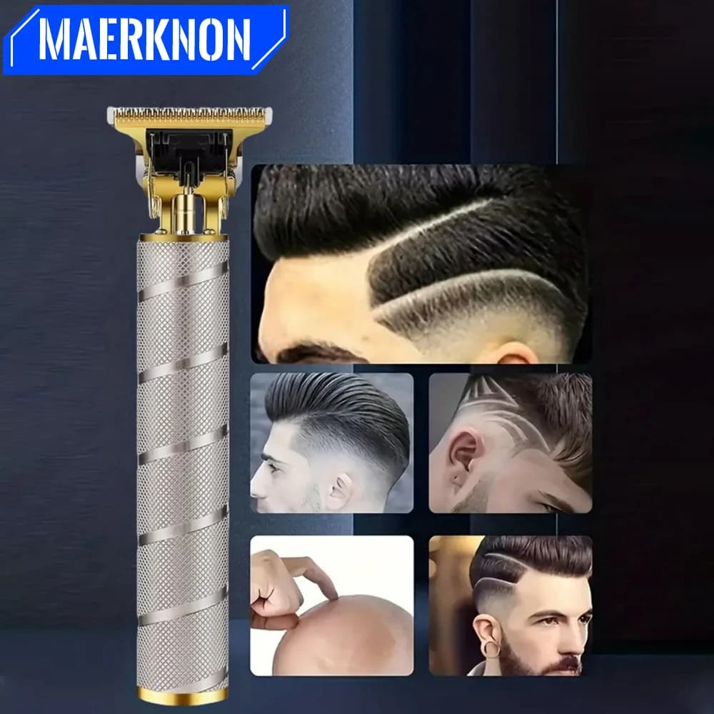 Professional electric haircut with USB charge, shaving head, electric shaver, rechargeable precision haircut for men's care