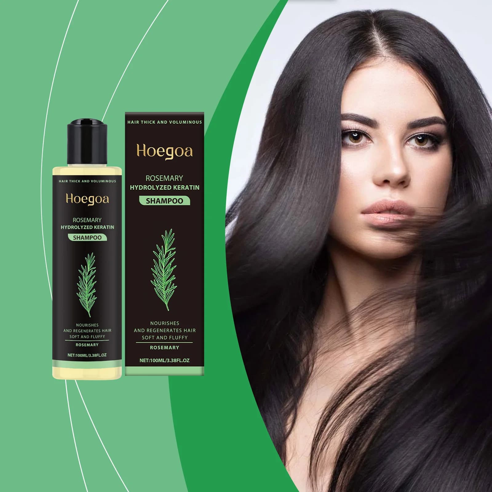 Shampoo Addensante Oil Control Increases volume Strengthen the wires Reduces breakage Nutrient shampoo repairer for hair care to rosemary