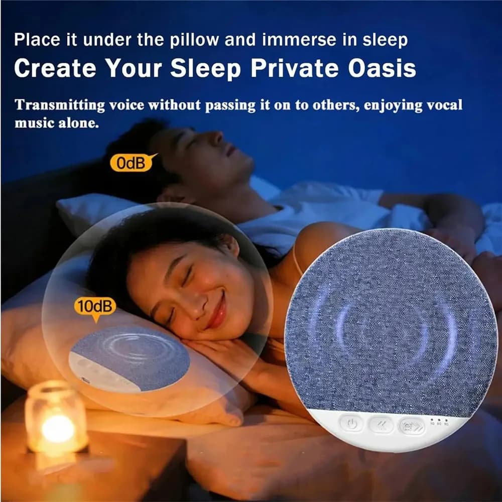 New Under Pillow Sleep Speaker Ultra Slim HiFi Noise Reduction Bone Conduction Sound Machine for Deep Sleep Relaxation 2026