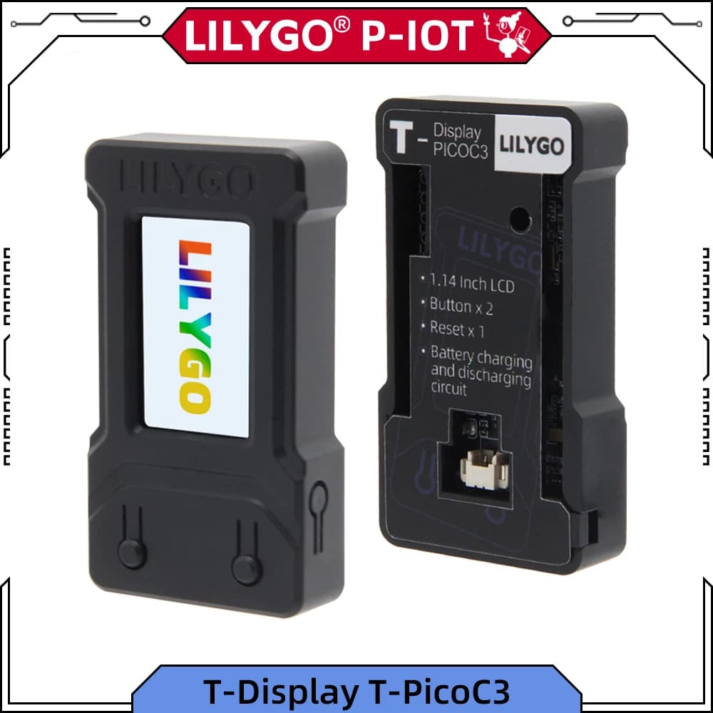 LILYGO®T-Display T-PicoC3 ESP32-C3 RP2040 module Raspberry Pi 1.14 inch IPS HD LCD Screen Development Board with Shell