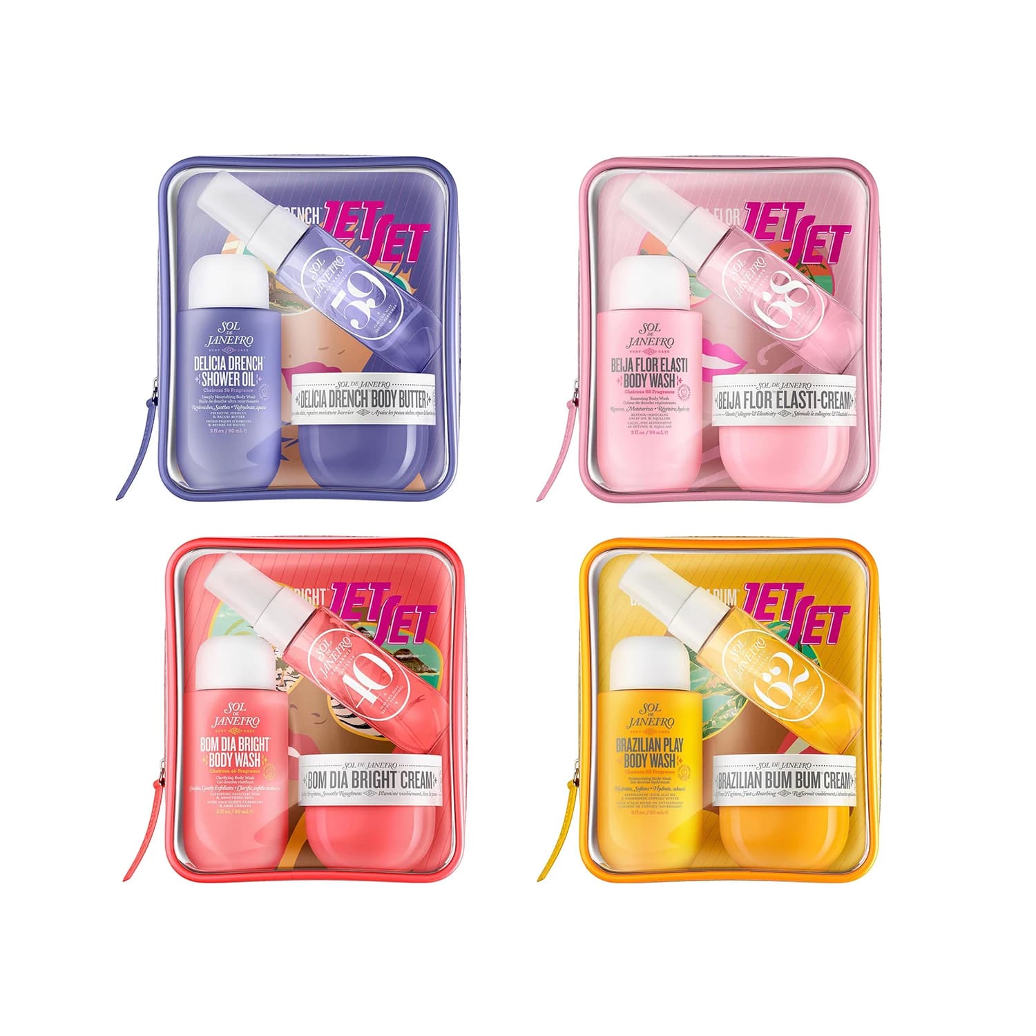 Set di Profumi Sol de Janeiro Cheirosa – Dragon Fruit, Lychee, Vaniglia e Muschio – Set Regalo Fragranze Femminili