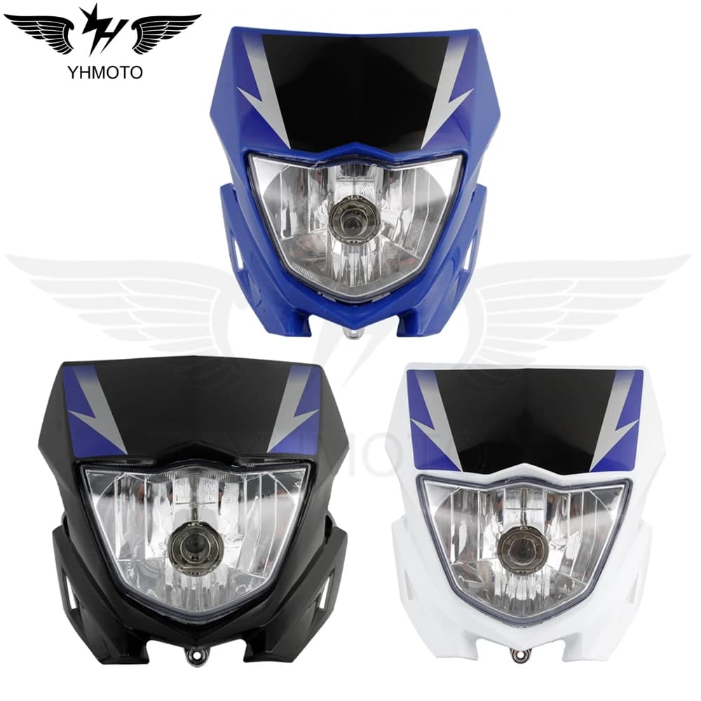 Motorcycle Headlight Assembly For Yamaha XTZ125 Fairing Dirt Bike Head Lamp Motocross Enduro Headlamp Accessories