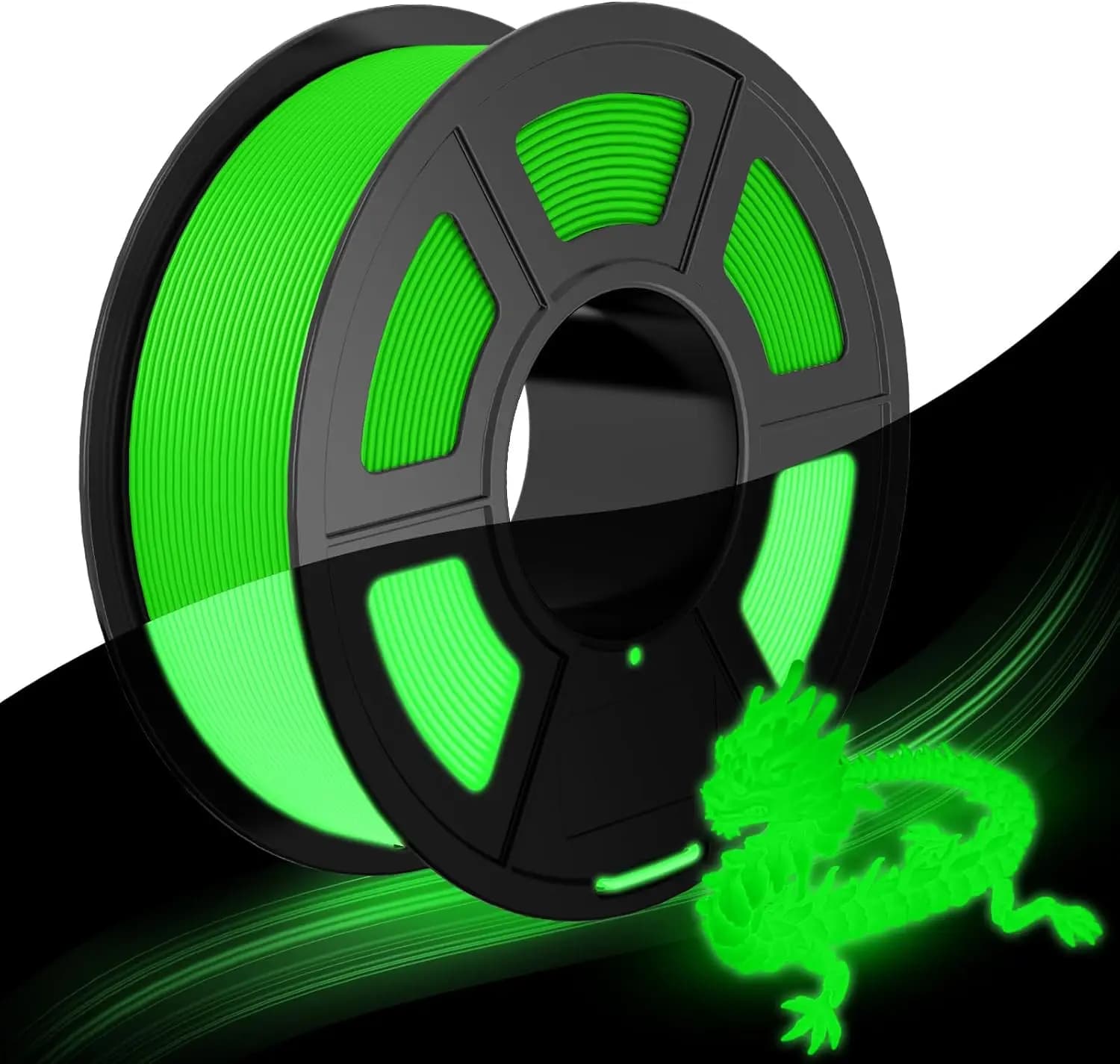 Filamento Luminoso al Buio, Filamento TPU 1,75 mm, Pacchetto Filamenti per Stampante 3D, 250g