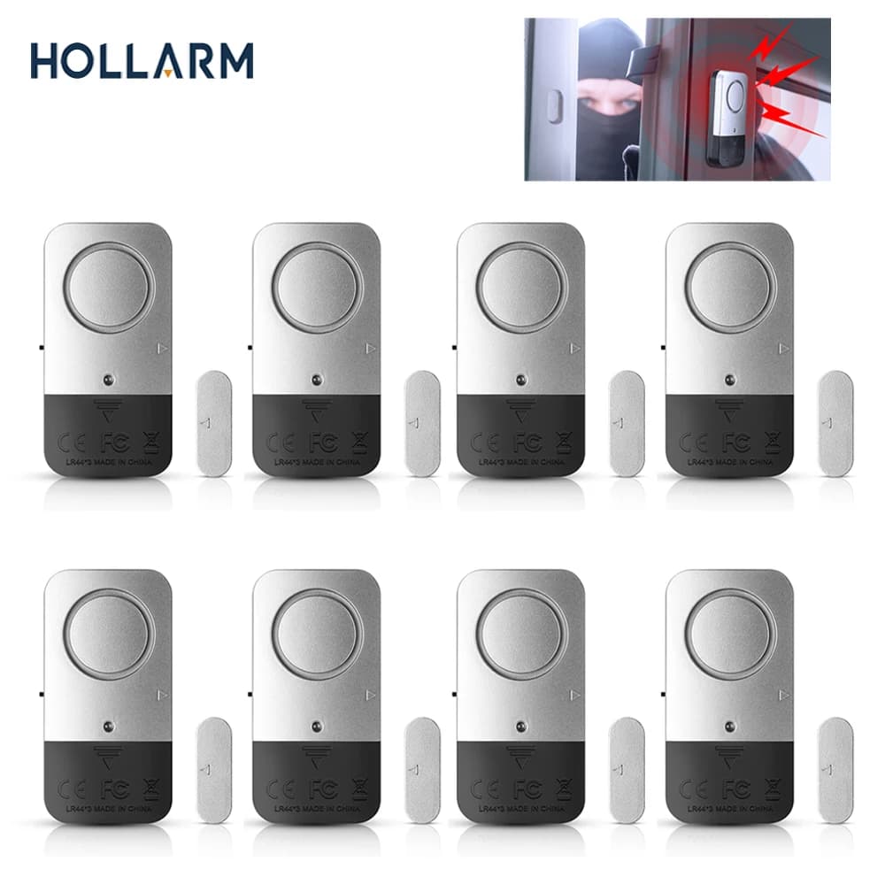 Hollarm Wireless Magnetic Door & Window Sensor Alarm 130dB per rilevatori di sensori domestici kit di allarme antifurto protezione di sicurezza
