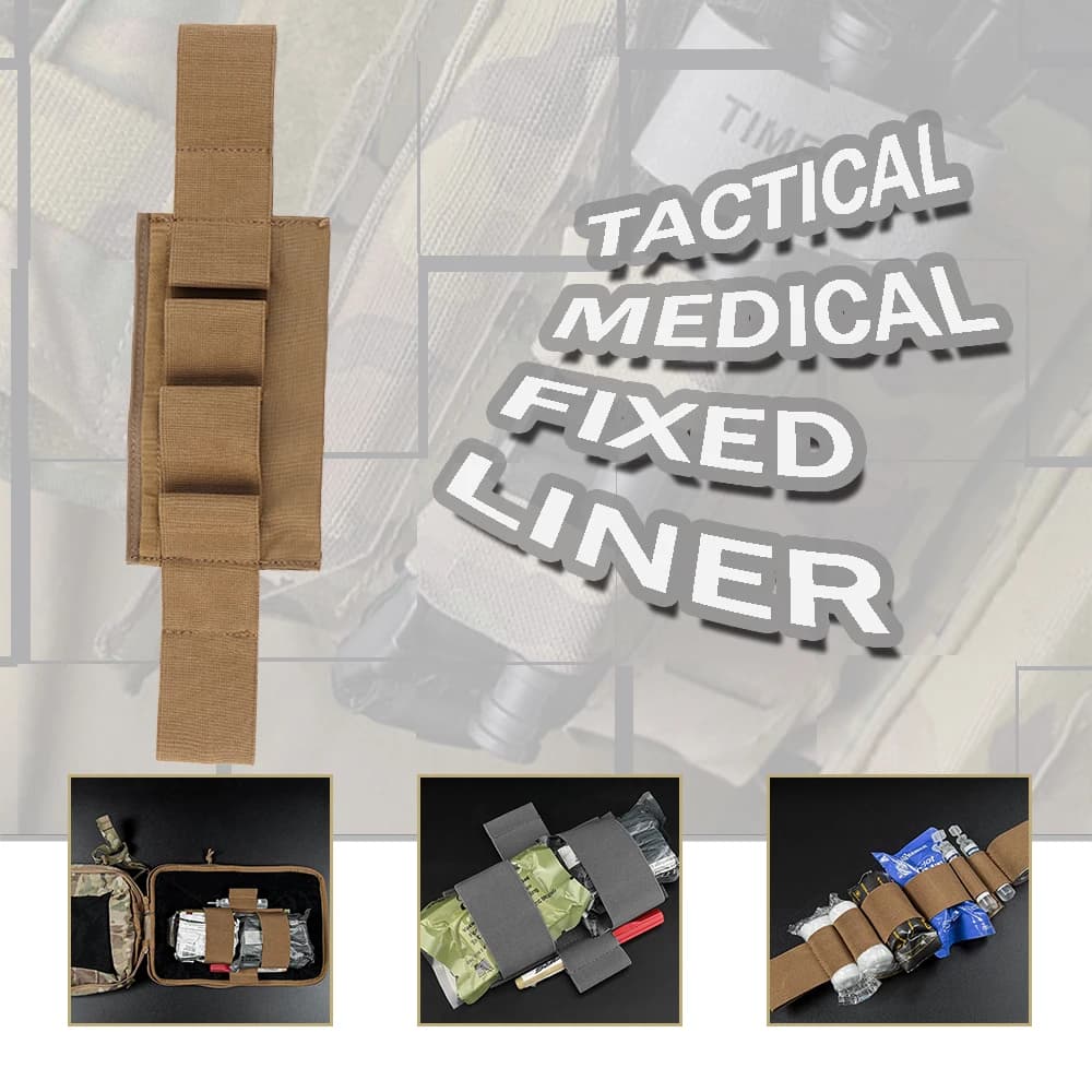 Fodera fissa medica tattica Organizzatore modulare Custodia medica Fascia elastica Fodera IFAK Strumento medico Kit fisso Accessori per la caccia