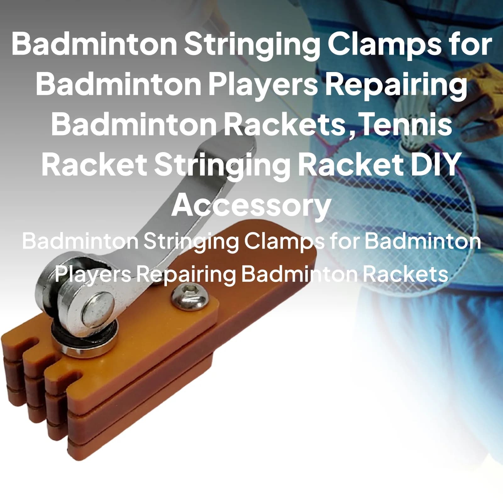 Badminton Stringing Clamps for Badminton Players Repairing Badminton Rackets,Tennis Racket Stringing Racket DIY Accessory