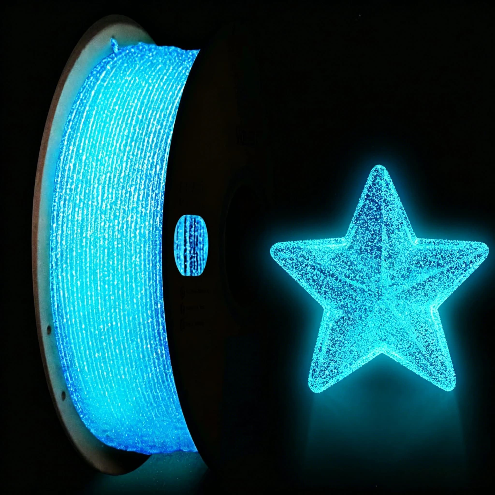 Luminous Stars PLA 3D Printer Filament 1.75mm Starry Sky Glowing In The Dark NoctilucentDIY filament 3D Printing,250g