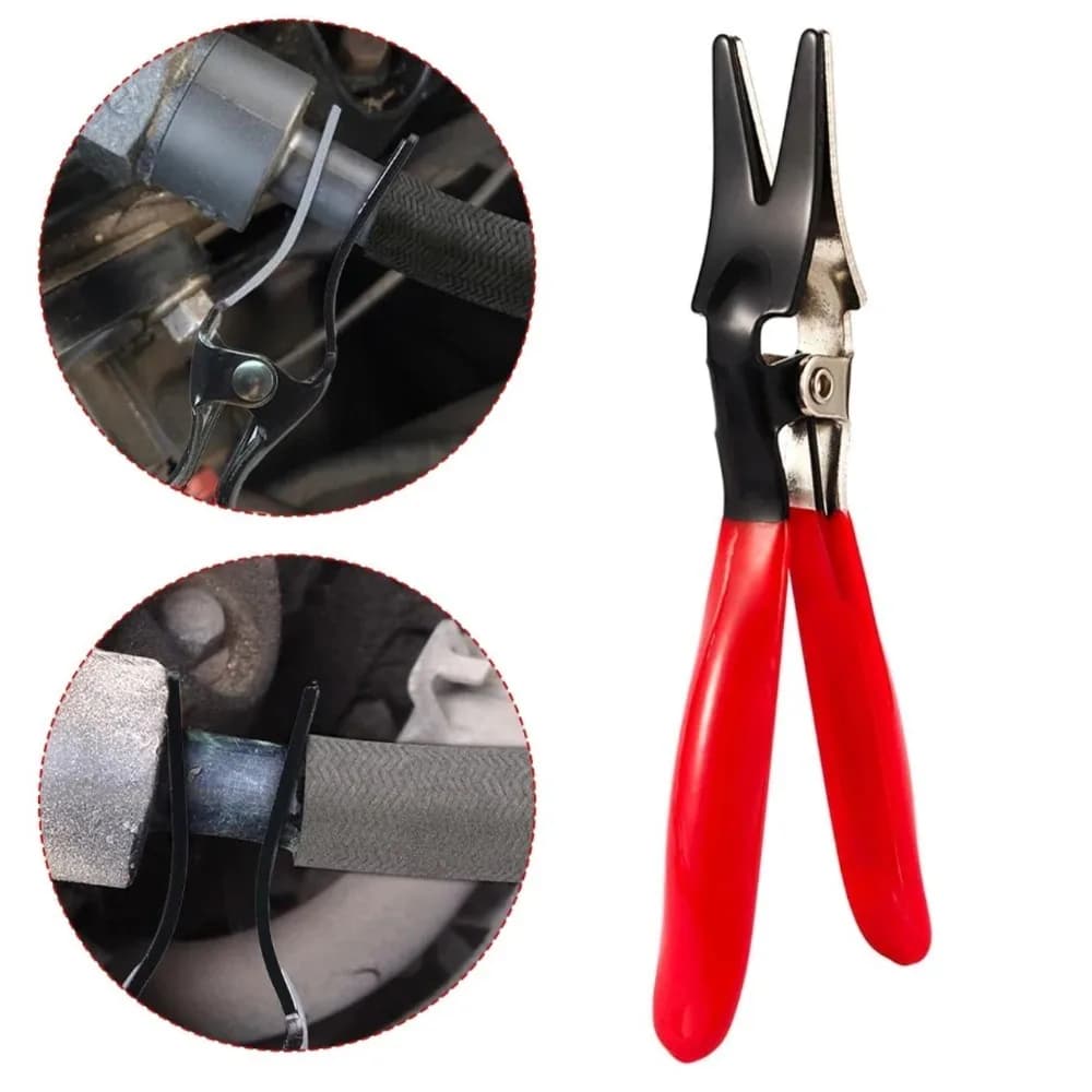 Pinza Angolata per Tubi, Strumento Manuale per Rimozione e Separazione di Tubi Carburante e Vuoto per Auto