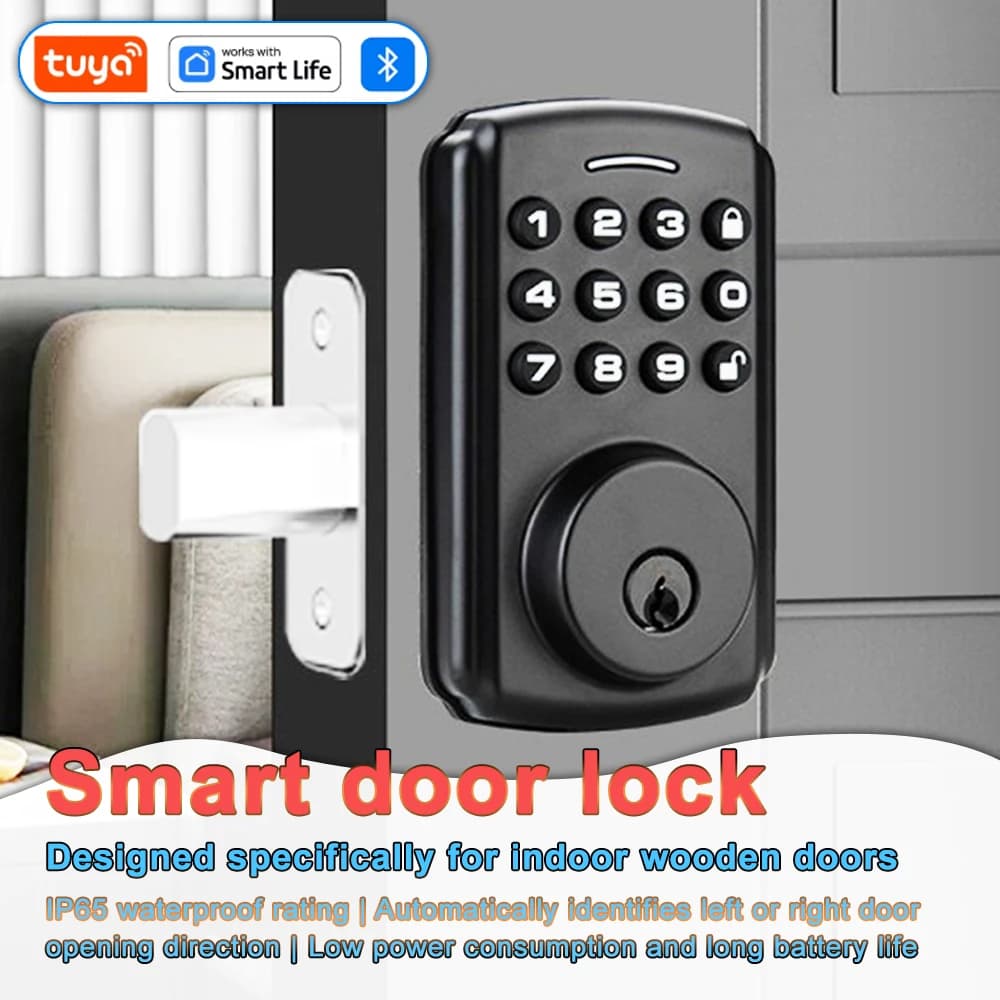 Fully Automatic Waterproof Stay Lock Graffiti Smart Electronic Door Lock Office Door Password Electronic Smart Locks