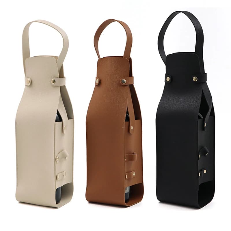 Borsa regalo per vino, porta vino in pelle riutilizzabile, porta sacchetti regalo per birra champagne a doppio strato, per addio al nubilato di compleanno
