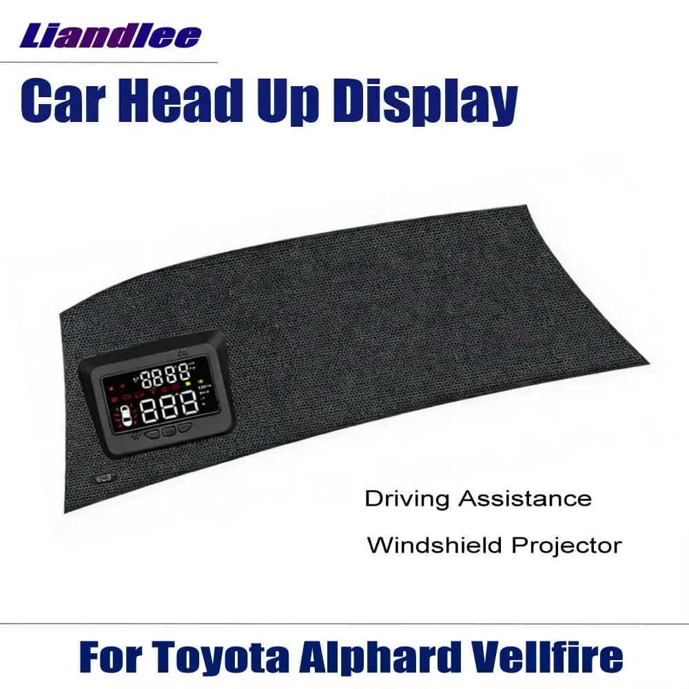 Display HUD per auto per Toyota Alphard Vellfire (AH30/AH40) 2015-2023 Accessori Auto Schermo LCD LED Proiettore per parabrezza