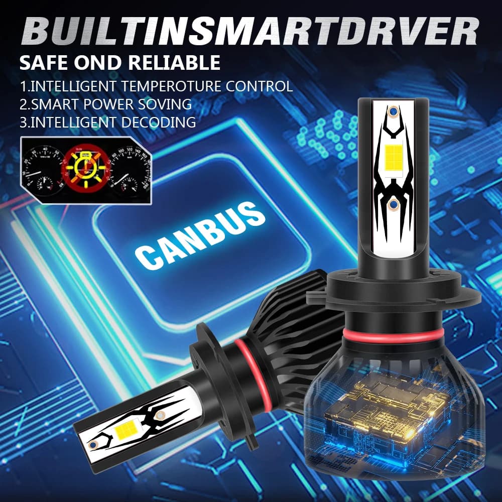 Fari a LED 150W 20000LM Canbus H7 3570 CSP Chip Fendinebbia Mini 6000K Bianco DC12V Faro automatico