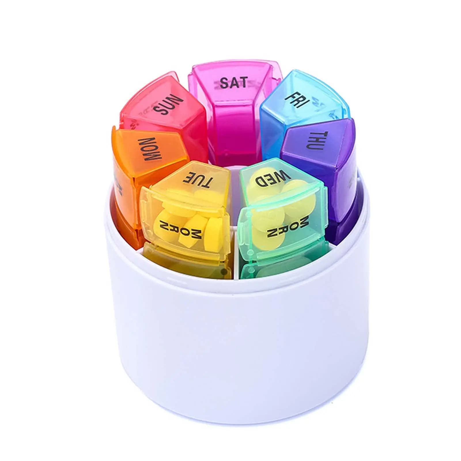 7-day pills 4 times a day 28 compartments Pills Weekly box for medicines for medicines, awards, tablets, vitamins