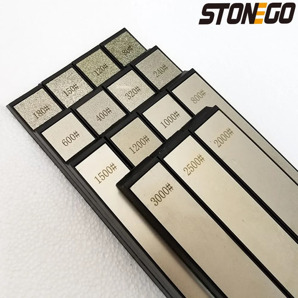 STONEGO Stone for sharpening diamond, replacement abrasive stone for sharpening the edges of kitchen knives, diamond stone for grinding system
