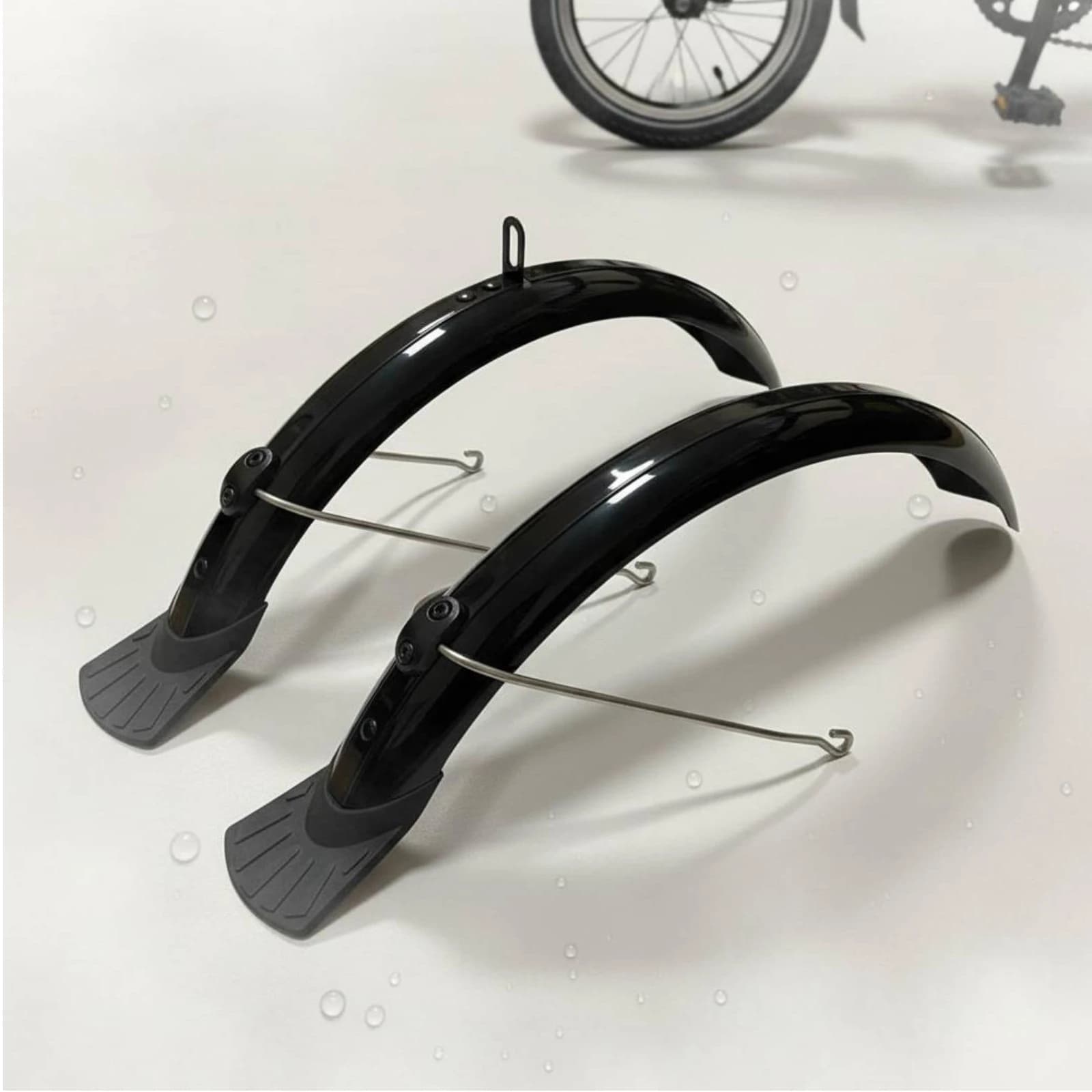 16 Inch Bike Fender Plastic Full‑Set Mudguard Accessories Universal Replacement Fender for Folding Bicycle Wheel Splash Guard